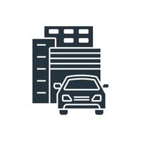 car buillding icons symbol elements for infographic web vector