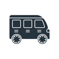 Van icons symbol elements for infographic web vector