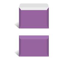 Envelope template, 3D Box, Size 22.9x16.2 cm vector