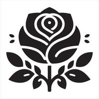A set of blooming rose flowers vector