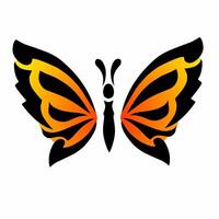 design abstract Beautiful butterfly for tattoo elements vector