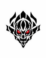 design abstract face evil vector