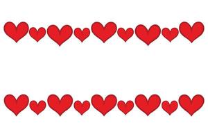 Hearts border design ideal for celebrations and decorations vector