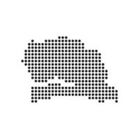 sinegal map icon vector