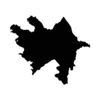 azerbaijan map icon vector