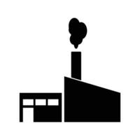 factory building icon vector