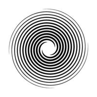 Abstract Spiral Optical Illusion Design vector