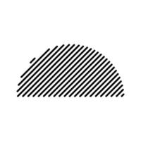 semicircle icon line pattern vector