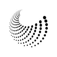 vortex circle logo design element icon vector
