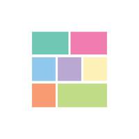 Illustration grid color retro unique design vector