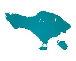 Bali island map template isolated on white background. vector