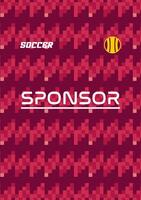jersey template red pixelate pattern vector