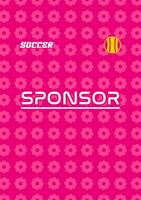 jersey template pink with flower pattern vector