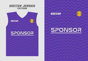 purple jersey template zig zag pattern vector