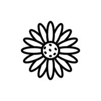 daisy flower icon element vector