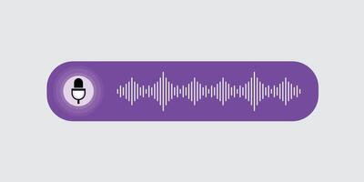 Voice message icon audio note design vector