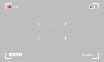 Camera horizontal viewfinder template vector