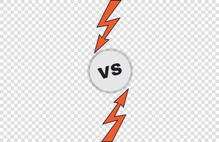 Versus sign gradient style with crack isolated design vector