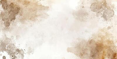 Hand drawn abstract background texture. Brush stroked painting pastel splattered brown color watercolour backdrop vector