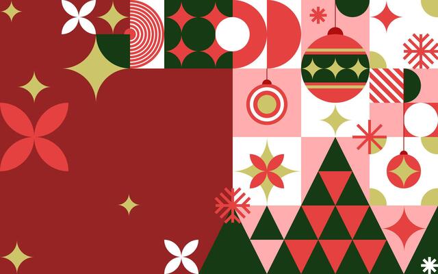 Christmas. geometric christmas. flat pattern element design, pattern fashionable simple modern minimal design, background and New Year's elements. Illustration 10 eps.