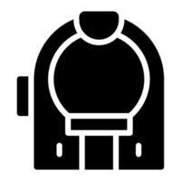resonance scan glyph icon vector