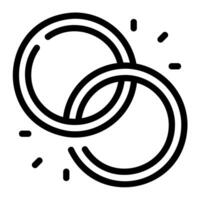 magic ring outline icon vector