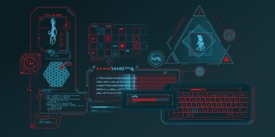 Scientific research data processing interface. vector