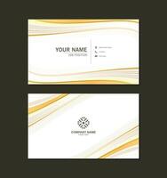 luxury abstract business card design vector