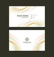 luxury abstract business card design vector