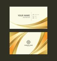 luxury abstract business card design vector