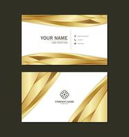 luxury abstract business card design vector
