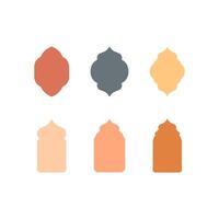 Islamic Shape Window in Boho Style vector