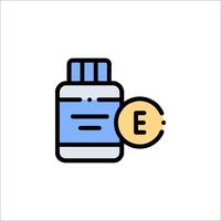 A bottle of medicine with a coin in it vector