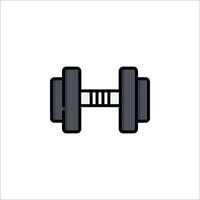 Dumbbell icon on white background vector