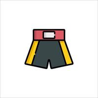 A boxing shorts icon on a white background vector