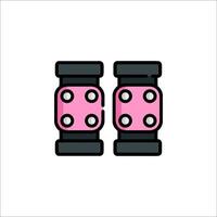 Two pink dice on a white background vector