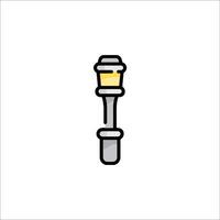 A light bulb icon on a white background vector