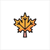 A maple leaf icon on a white background vector