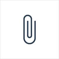 A paper clip icon on a white background vector