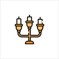 Candle icon illustration vector