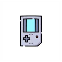 A game boy icon on a white background vector