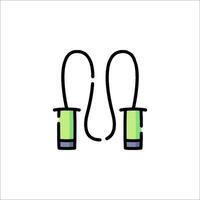 Two green earphones with wires connected to them vector