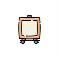 A small square with a frame on a white background vector