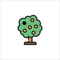 An apple tree icon on a white background vector
