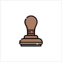 A stamp on a white background vector