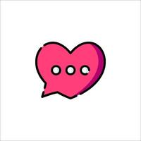 A pink heart with the word love written on it vector