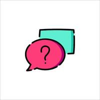 Question mark icon illustration vector