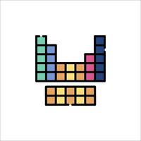 The periodic table of elements icon vector