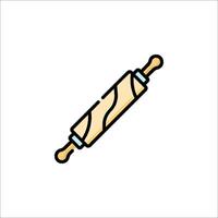 A rolling pin icon on a white background vector