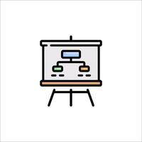 A whiteboard with a diagram on it vector